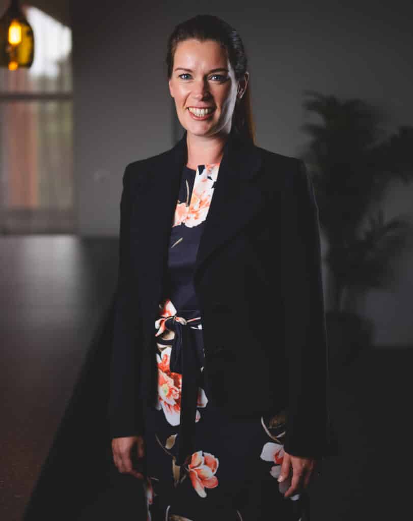 A Solicitor standing in an office