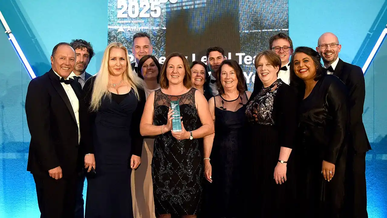 Steele Raymond celebrates after winning ‘Property Legal Team of the Year’ at South Coast property Awards